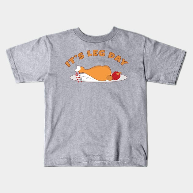 It's leg day Kids T-Shirt by Kishu